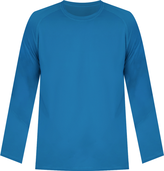 Men's Long Sleeve Waffle-Knit Crewneck Swim Shirt