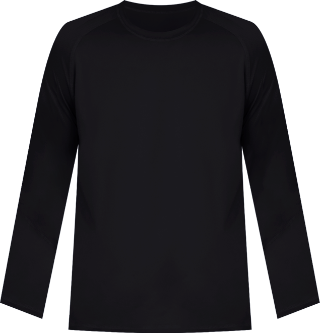 Men's Long Sleeve Waffle-Knit Crewneck Swim Shirt