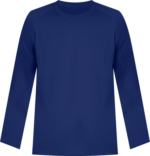 Men's Long Sleeve Waffle-Knit Crewneck Swim Shirt