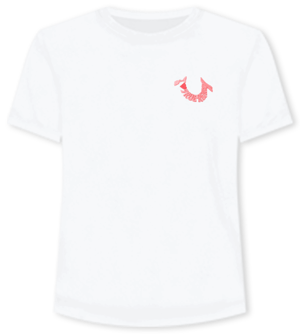 Women's Ss Embroidered Horseshoe Crew Neck T-Shirt