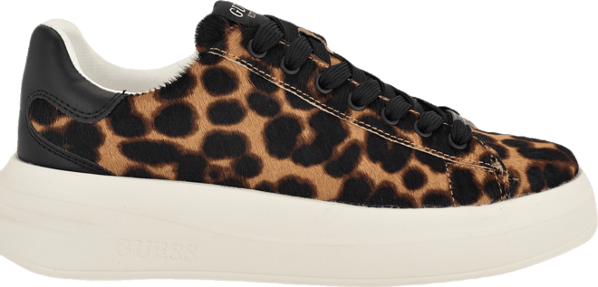 Women's Elbinah Leopard Pony Lace-Up Sneakers