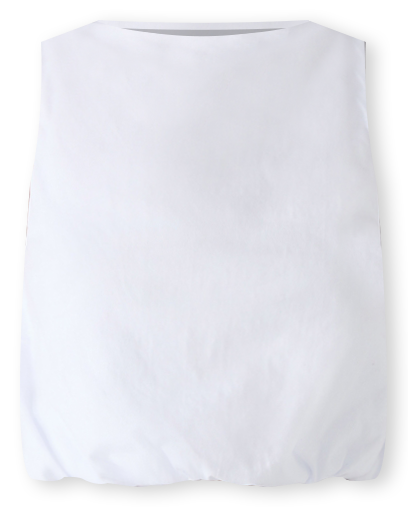 Women's Alta Cotton Sleeveless Bubble-Hem Top