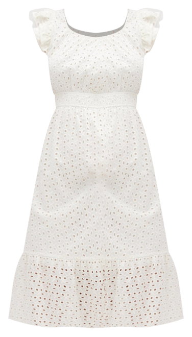 Plus Size Sweet Broderie Midi Dress