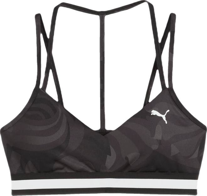 PUMA Floral Ribbon Women's Moisture Wicking, Low Impact Sports Bra