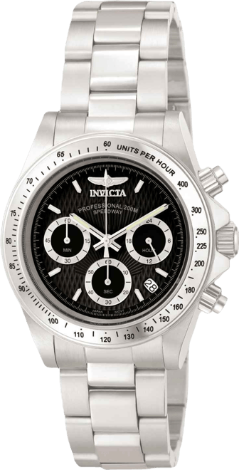 Men's 9223 Speedway Quartz Chronograph Black Dial Watch