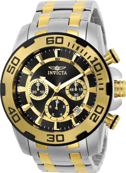 Men's 22322 Pro Diver Quartz Chronograph Black Dial Watch