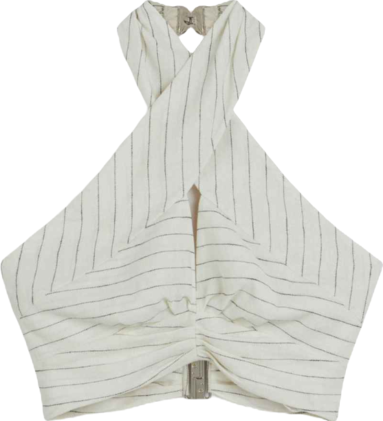 Women's Halter Neck Blouse with Tie Detail