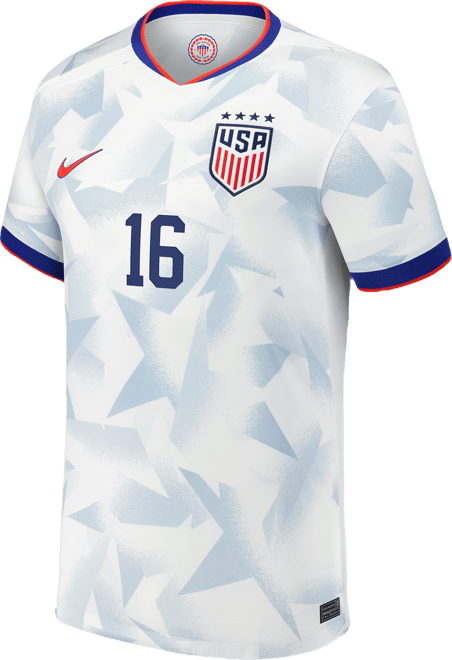 Rose Lavelle de la selección nacional de futbol femenino de Estados Unidos local 2025 Stadium Jersey de futbol Nike Dri-FIT para niños talla grande