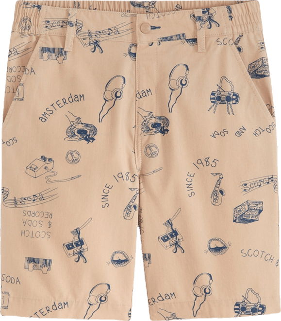 Big Boys Printed Half Panama Shorts