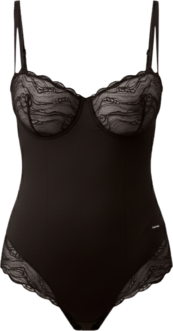 Women's Lace-Trim Shapewear Bodysuit QF8002