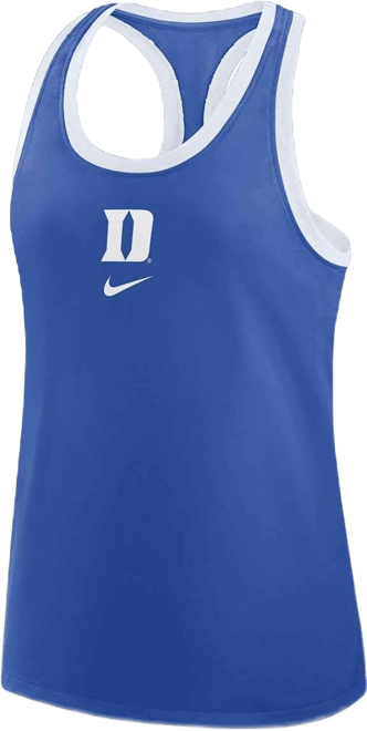 Women's Royal Duke Blue Devils Primetime Tri-Blend Racerback Tank Top