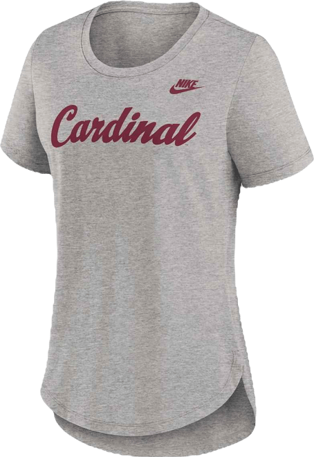 Women's Heather Gray Stanford Cardinal Legacy Tri-Blend T-Shirt