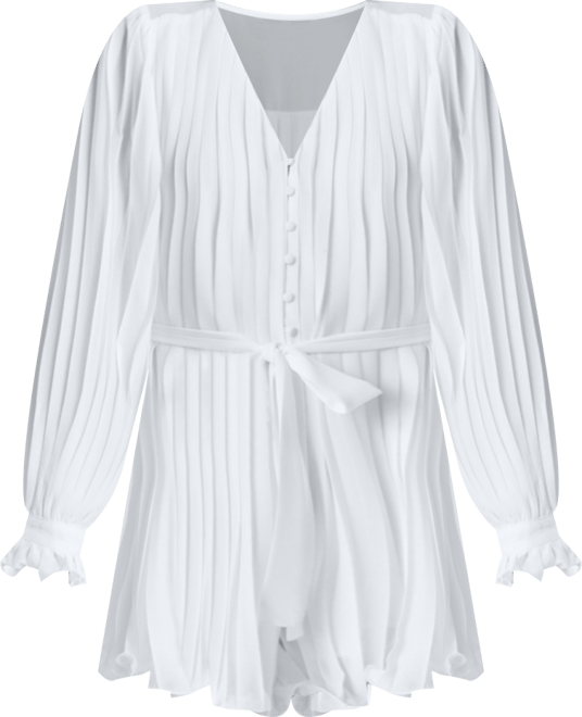 Women's Pleated Romper