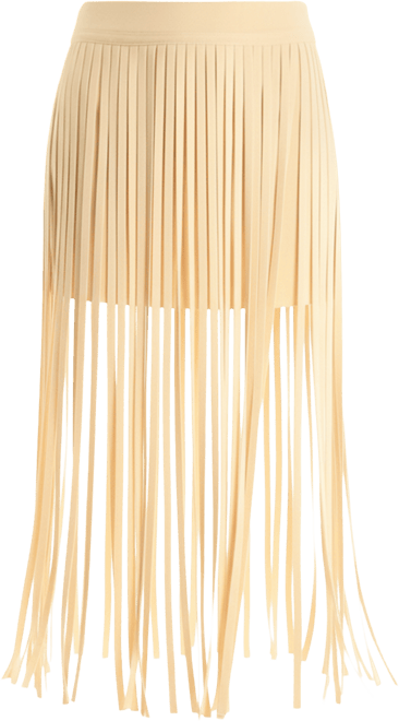 Women's Knit Fringe Skirt
