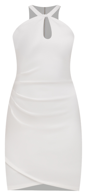 Women's Keyhole-Neck Bodycon Dress
