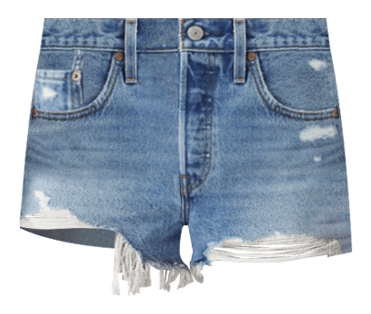 Women's 501 Button Fly Cotton High-Rise Denim Shorts