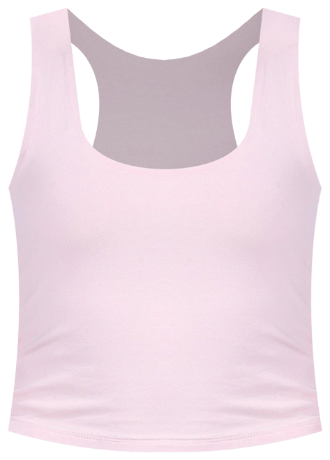 Pink Rose Juniors Double Layer Racerback Tank Top