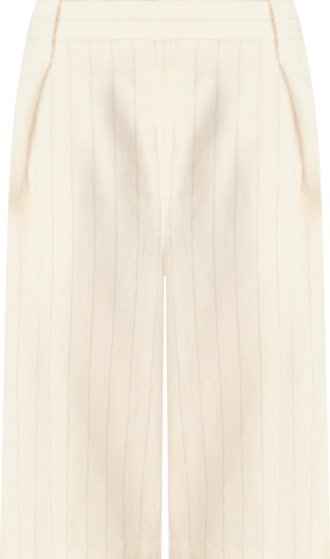 Women's Striped Linen-Blend Bermuda Shorts