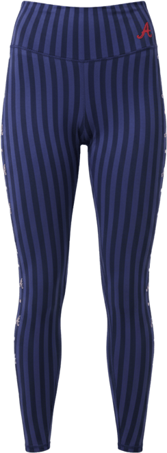 Women's Navy Atlanta Braves Tlc Printed Leggings