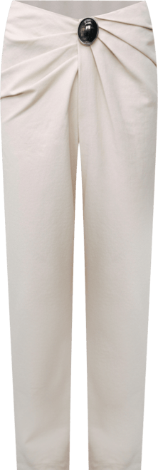 Women's Asymmetrical Draped Detail Pants