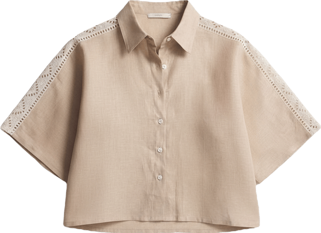 Women's Boxy Shirt with Lace