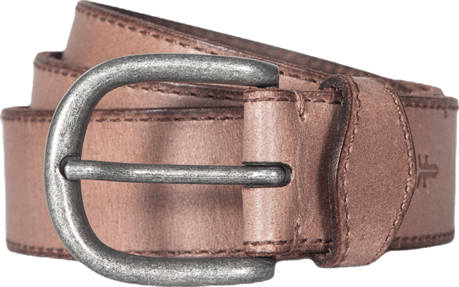 Women's Stitched Edge Shaped Keeper Belt
