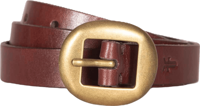 Women's Center Bar Leather Belt