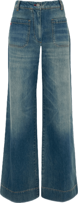 Alina High Waisted Jean In Washed Blue