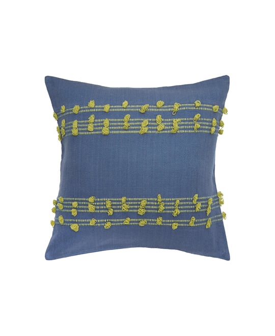 Tabb Indigo & Citron Throw Pillow