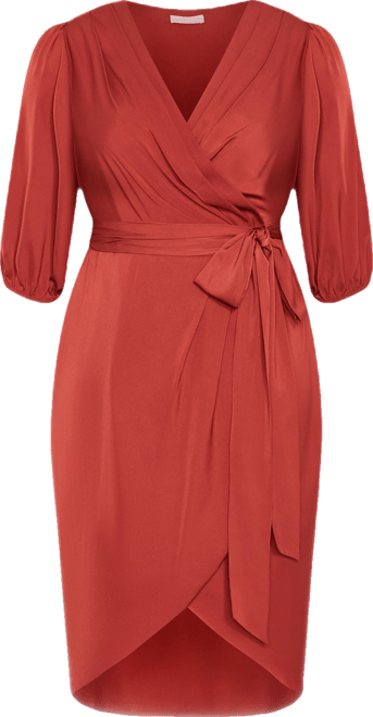 Plus Size Opulent Elbow Sleeve Dress