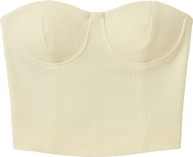 Women's Tweed Strapless Top