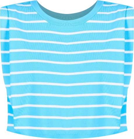 Women's Stripe Sleeveless Pleated Knit Top