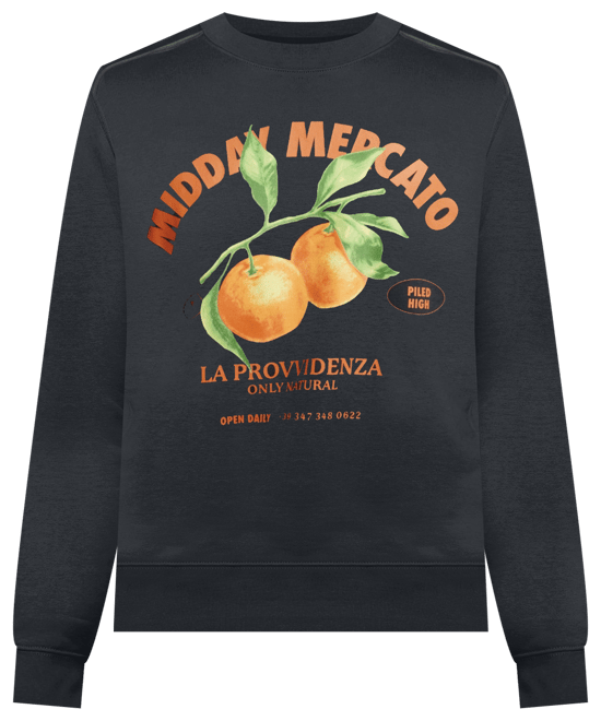 Men's Box Fit Graphic Crew Sweater