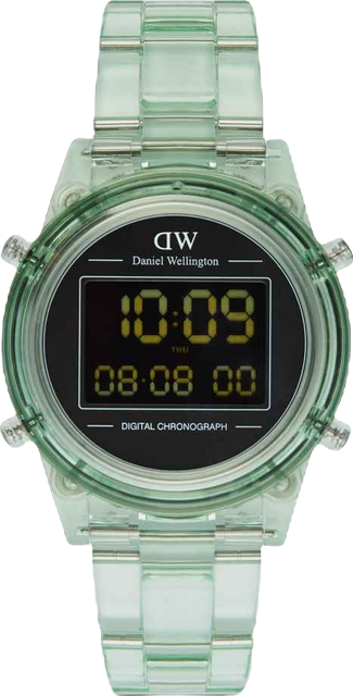 Women's Chronograph Green Plastic Watch, 36mm