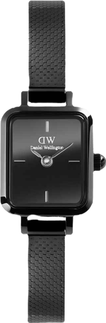 Women's Analog Black Stainless-Steel Watch, 16mm