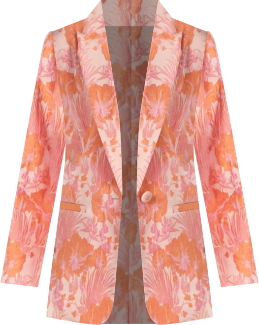 Women's Floral Jacquard Blazer
