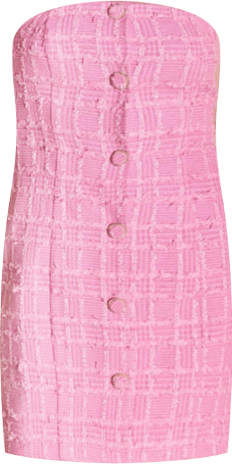 Women's Tweed Strapless Mini Dress