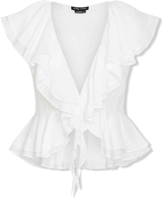 Plus Size Sweet Ruffle Top