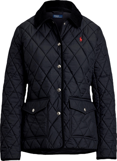 Women's Corduroy-Trim Quilted Barn Jacket