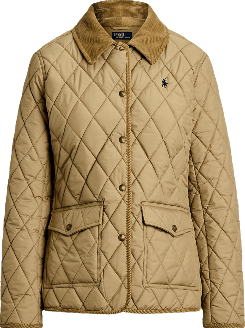Women's Corduroy-Trim Quilted Barn Jacket