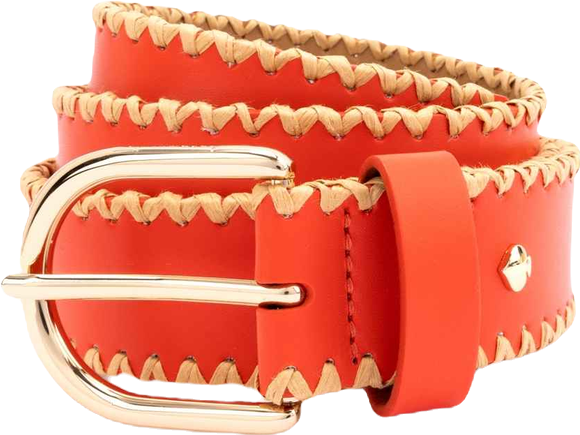 Women's 35mm Straw Edge Belt