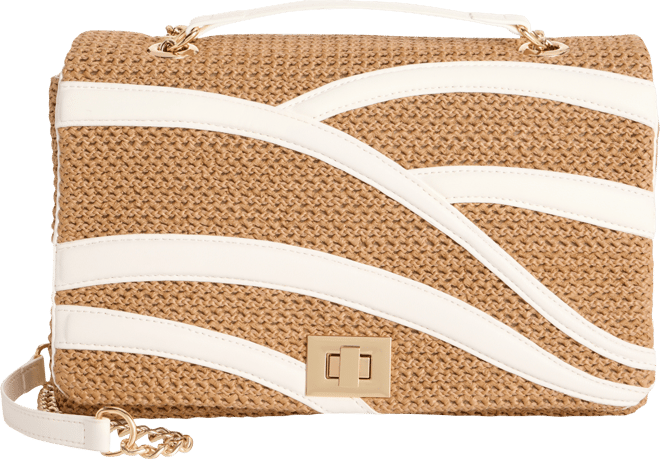 I.N.C. International Concepts Ajae Straw Overlay Shoulder