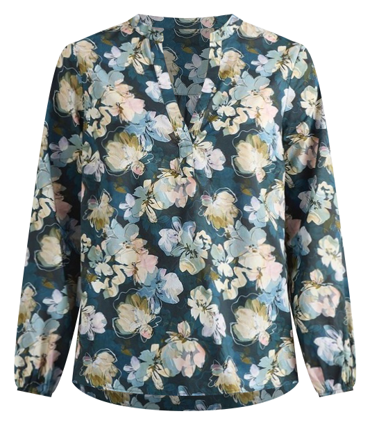 Emmina Cotton Blouse in Peacock Multi