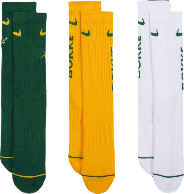Springboks Calcetines de rugby con amortiguación para el día a día Nike (paquete de 3) - Unisex