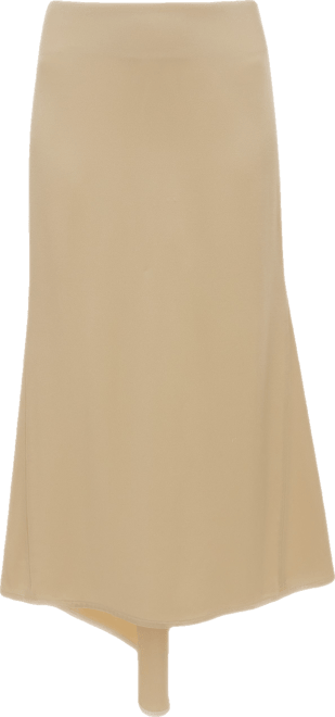 Kick Detail Skirt In Macadamia