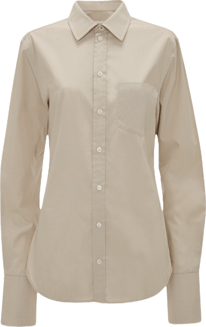 Tab Detail Shirt In Pumice