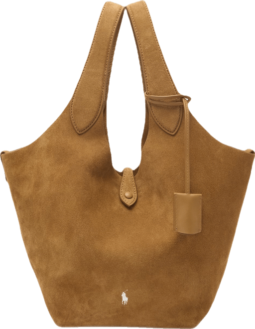 Caramel Medium Suede Tote