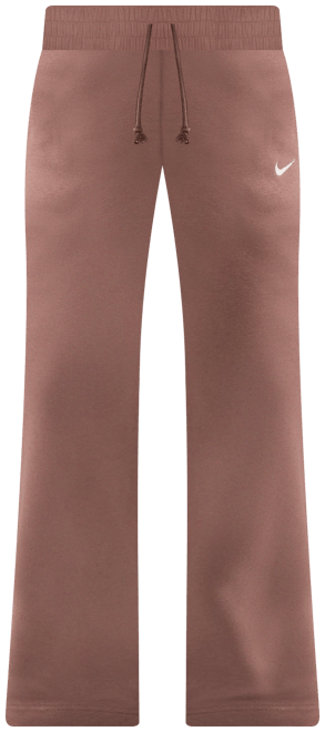 Nike Sportswear Phoenix Fleece Pants de tiro medio con dobladillo abierto para mujer