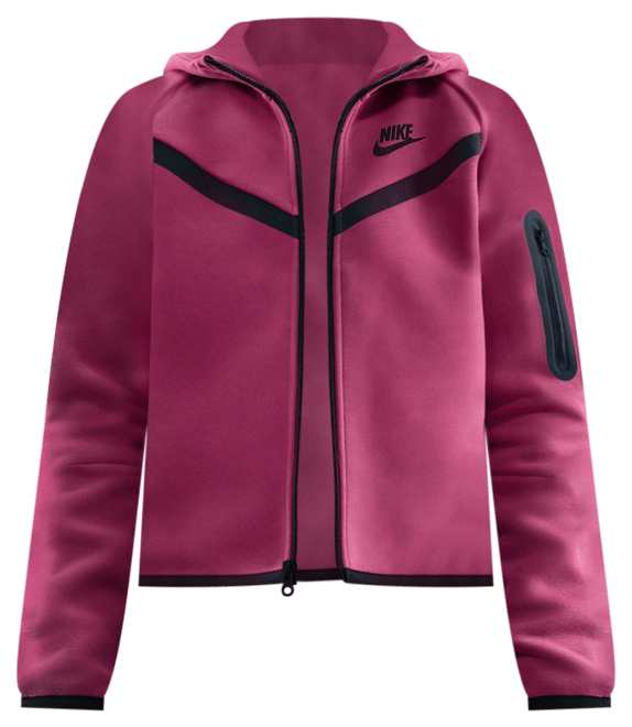 Nike Sportswear Tech Fleece Sudadera con gorro de cierre completo para niña