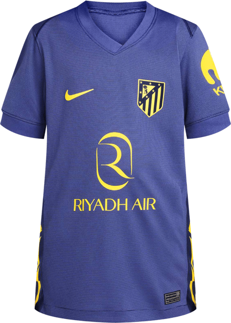 Club Atlético de Madrid visitante 2025/26 Stadium Jersey de fútbol Nike Dri-FIT Replica para niños talla grande